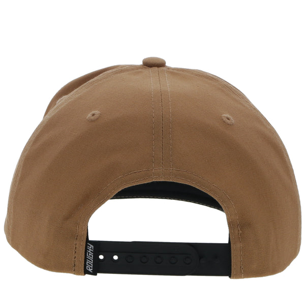 back view of the tan on tan Roughy 2.0 hat