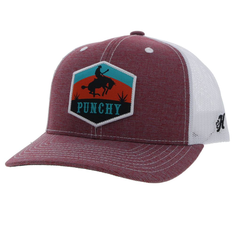 Hooey Arc Maroon/White Hat