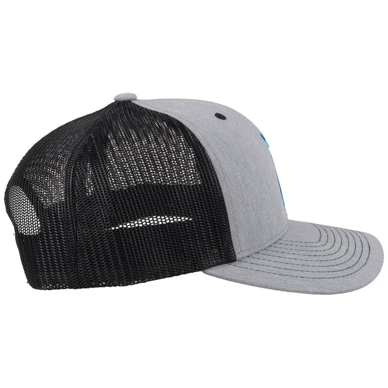 "Punchy" Embroidered Logo, Grey Hat