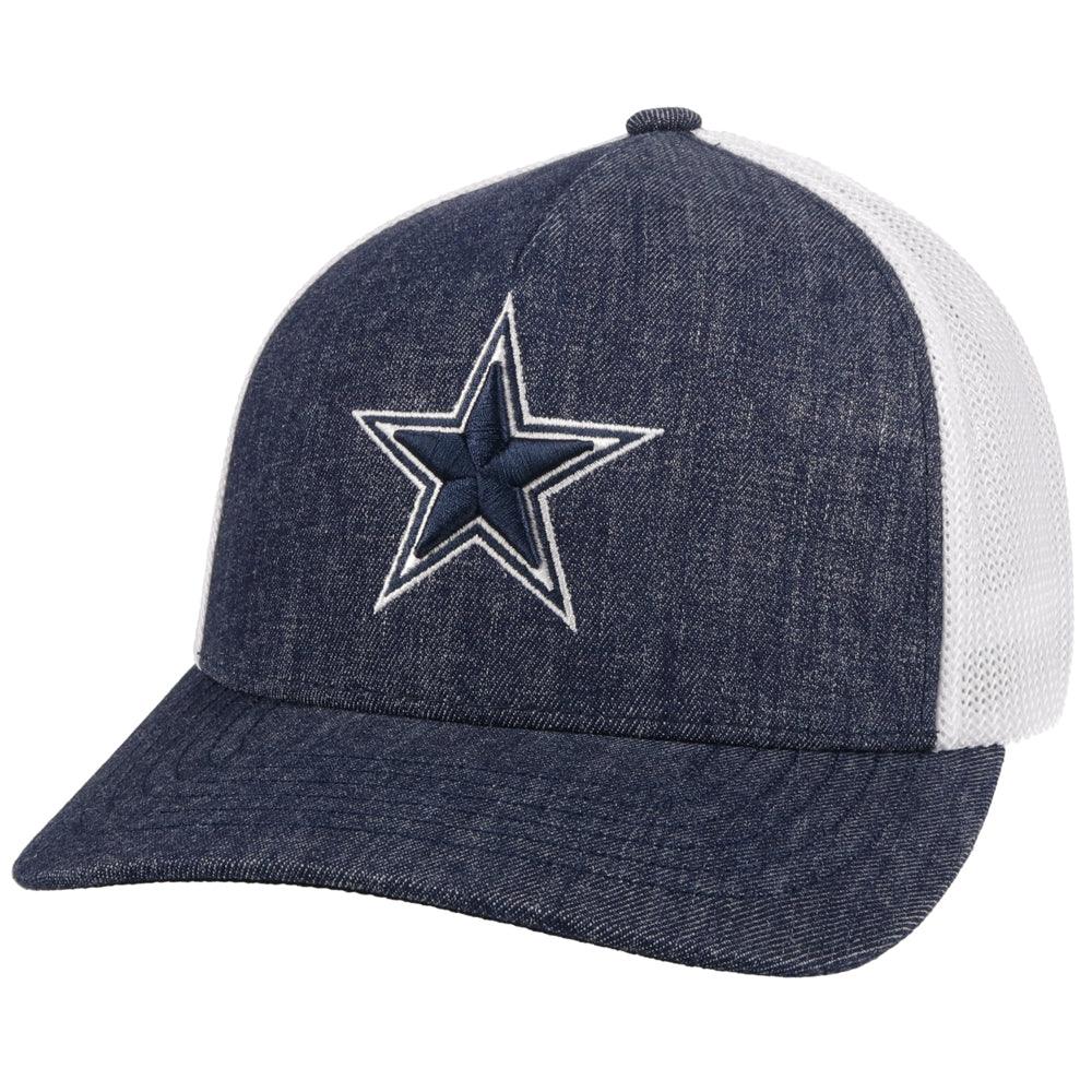 dallas cowboys white fitted hat