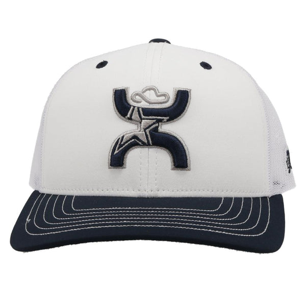 Dallas Cowboys HOOey Logo Snapback Hat - Navy/White