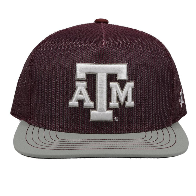 Texas A&M Hat Maroon w/A&M Logo (White)