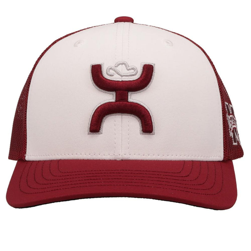 Mississippi State White/Maroon w/Hooey Logo (Maroon/Grey) Hat