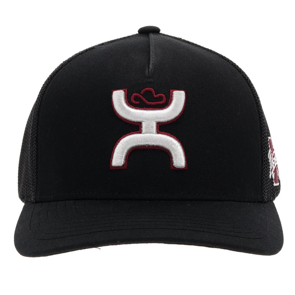 Mississippi State Black Flexfit Hat w/Hooey logo (Grey/Maroon)