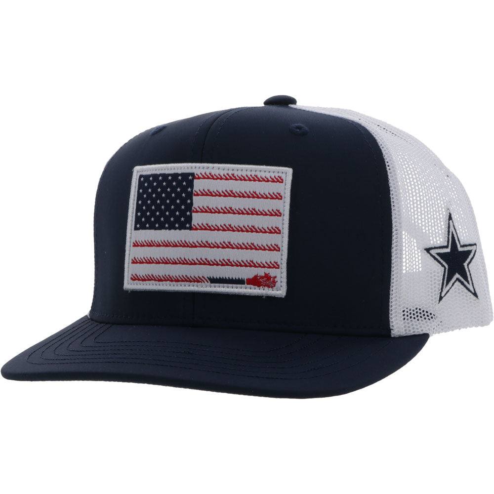 Hooey Dallas TX White/ Blue Cap