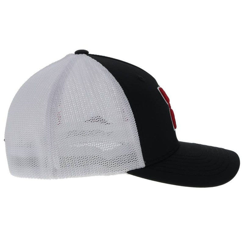 "University of Arkansas " Black/White Flexfit Hooey Hat