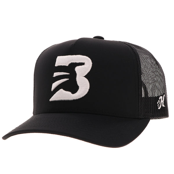 black BFO hat with white B logo
