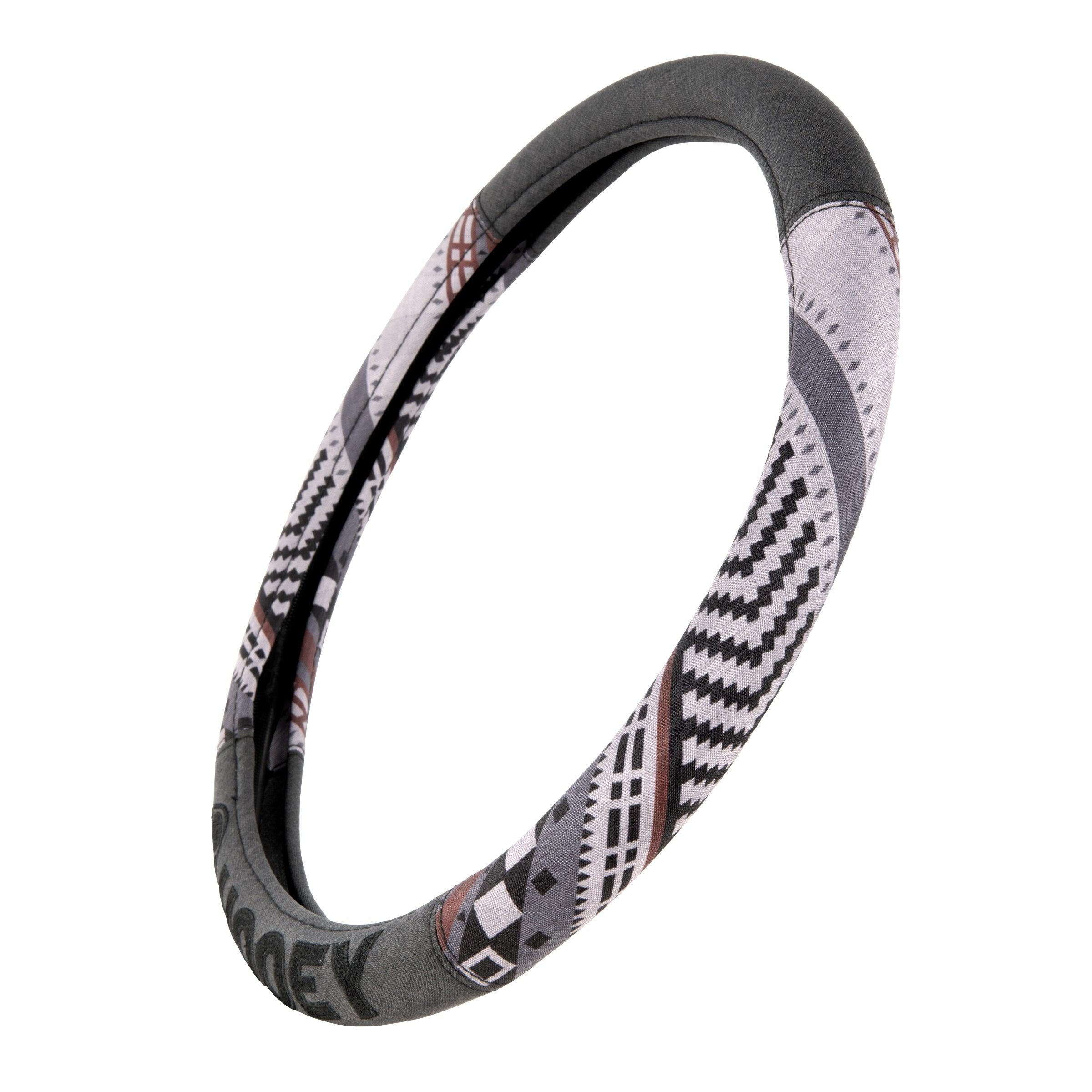 Charcoal/Baja Print Steering Wheel Cover