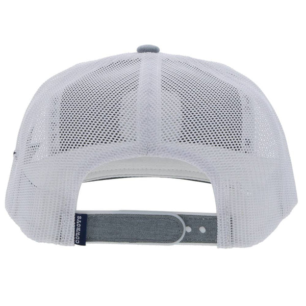 Hooey Men's Grey & Black Dallas Cowboys Star Patch Mesh-Back Ball Cap