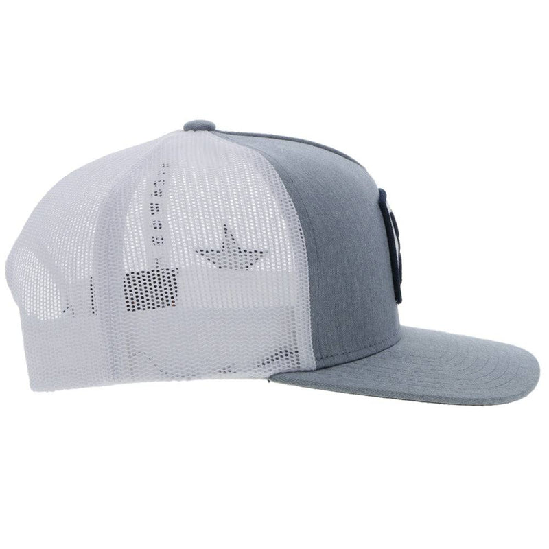 "Dallas Cowboys" Grey/White Hat w/ Blue & White Hooey Patch