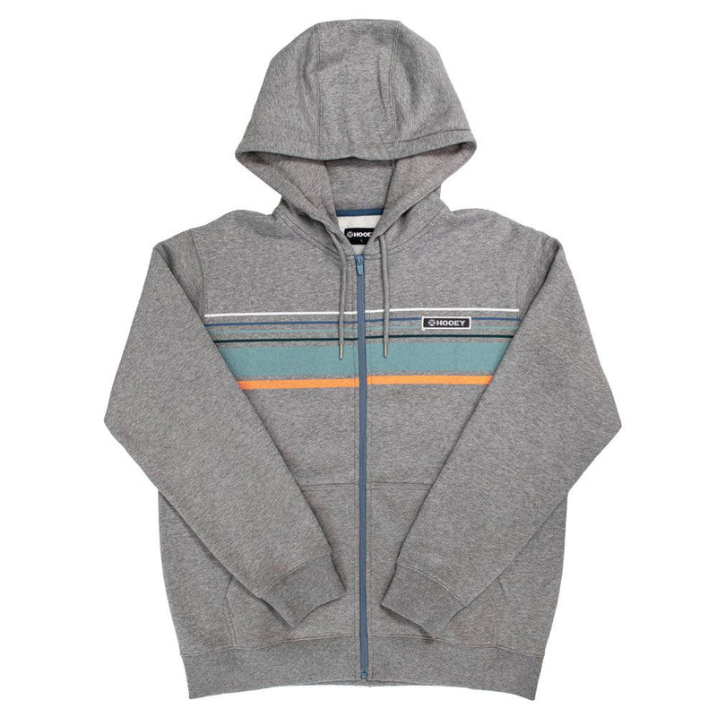 Horizon heather grey full zip hoody