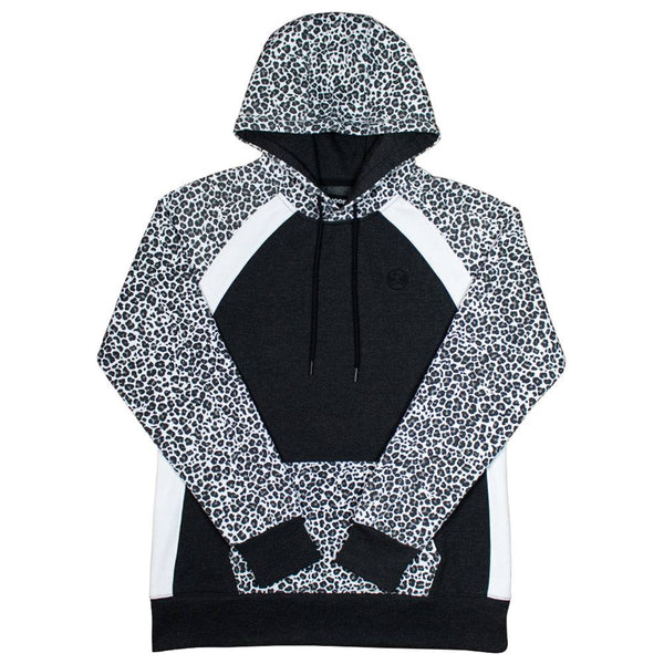 Hooey Women's Contrast Floral Print Hoodie