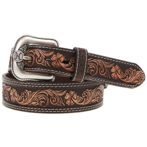 "Midnight" Classic Hooey Belt Natural / Brown