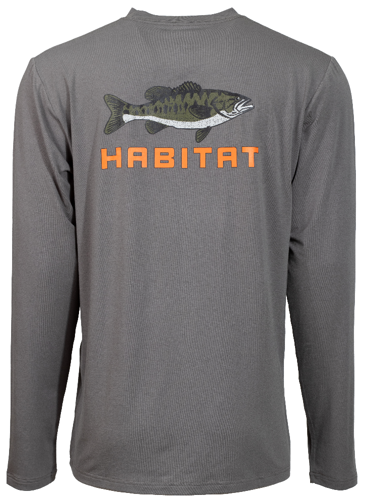 "Bass" Grey Long Sleeve Tee