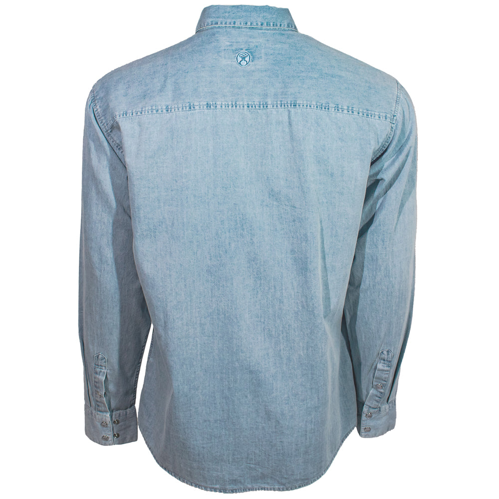 "Del Denim" Chambray Long Sleeve Shirt