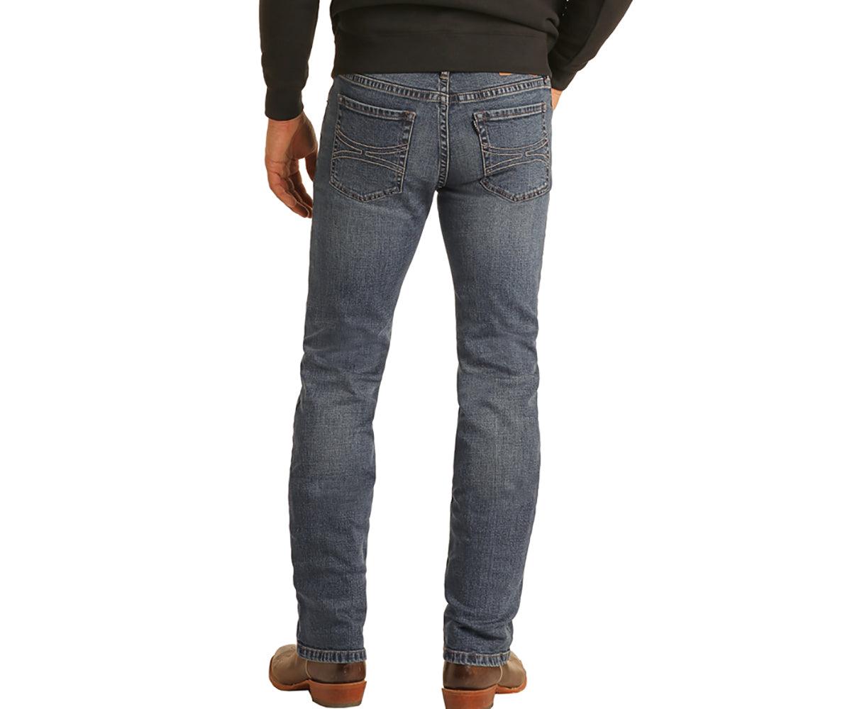 Hooey Dark Vintage Reflex Revolver Slim Straight Jeans