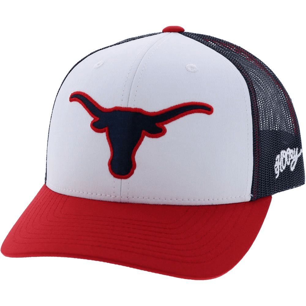 Texas Longhorns Hat White Red Blue Hooey University of Texas