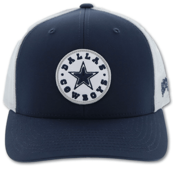 Youth Hooey Silver/White Dallas Cowboys Logo Trucker Snapback Hat