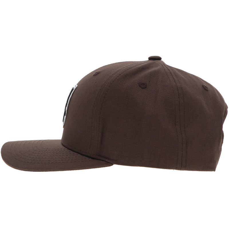 Left side of the Brown on brown "Bronx" with white and black patch