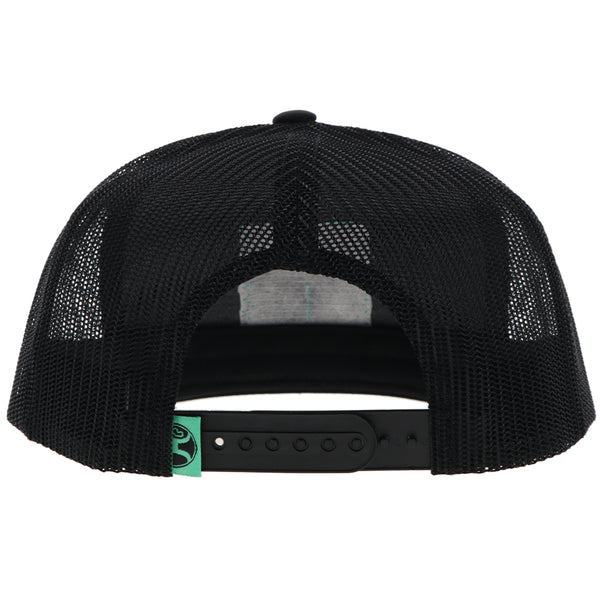 "Zia" Hat Black w/Turquoise/Pink Square Patch