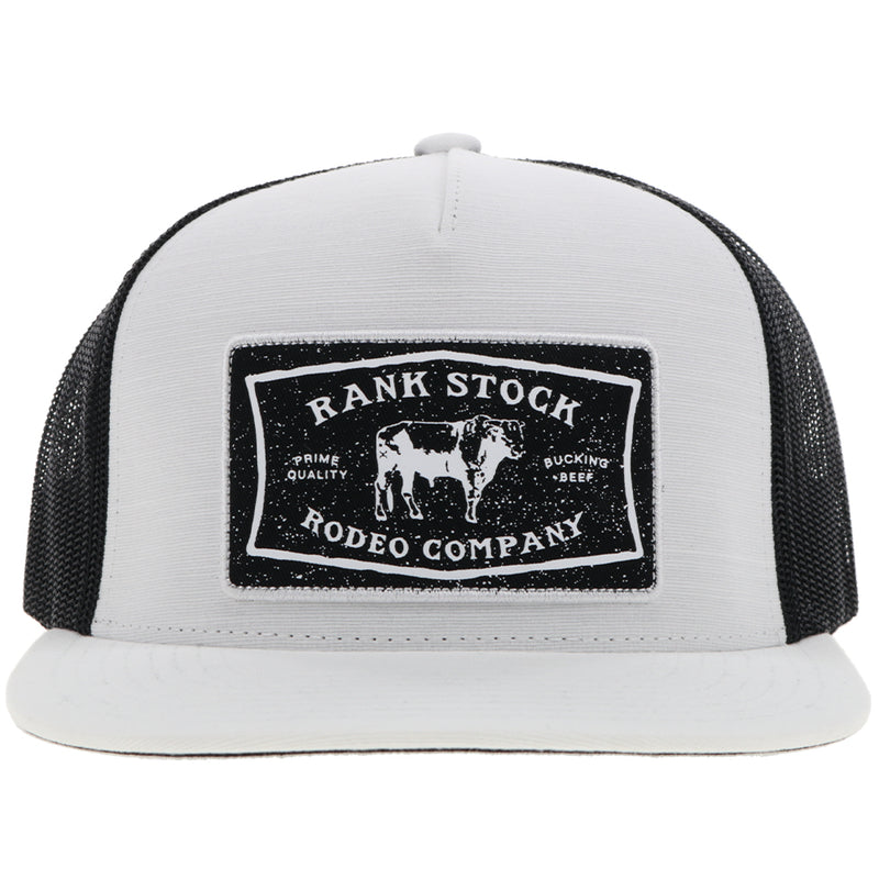 "Rank Stock" Hat White/Black