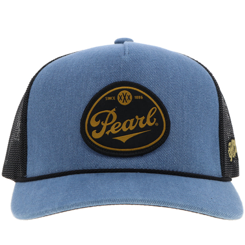 "Pearl" Hat Denim/Black