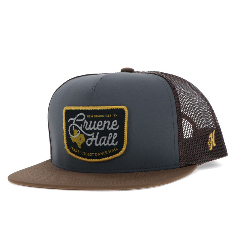 "Gruene Hall" Grey/Brown w/Black & Yellow Patch