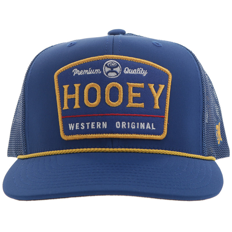 "Trip" Hooey Hat Blue w/Blue & Yellow Patch