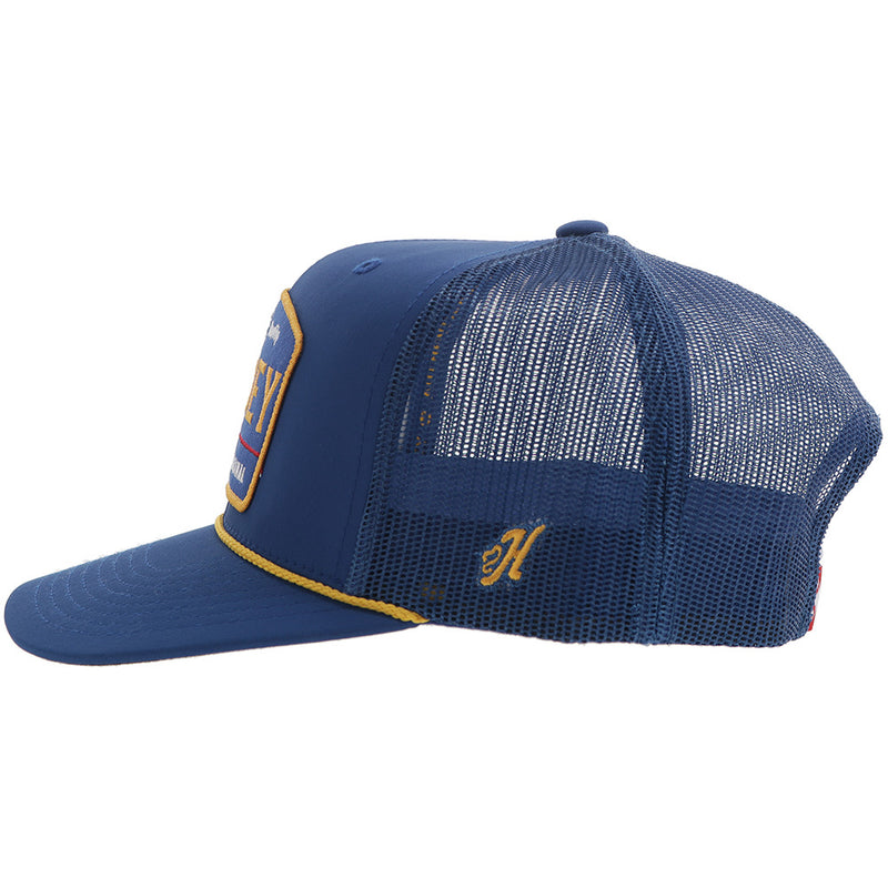 "Trip" Hooey Hat Blue w/Blue & Yellow Patch