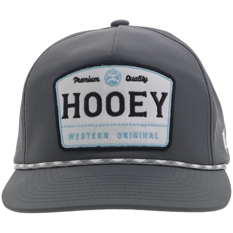 "Trip" Hooey Hat Grey w/Grey/White/Blue Patch