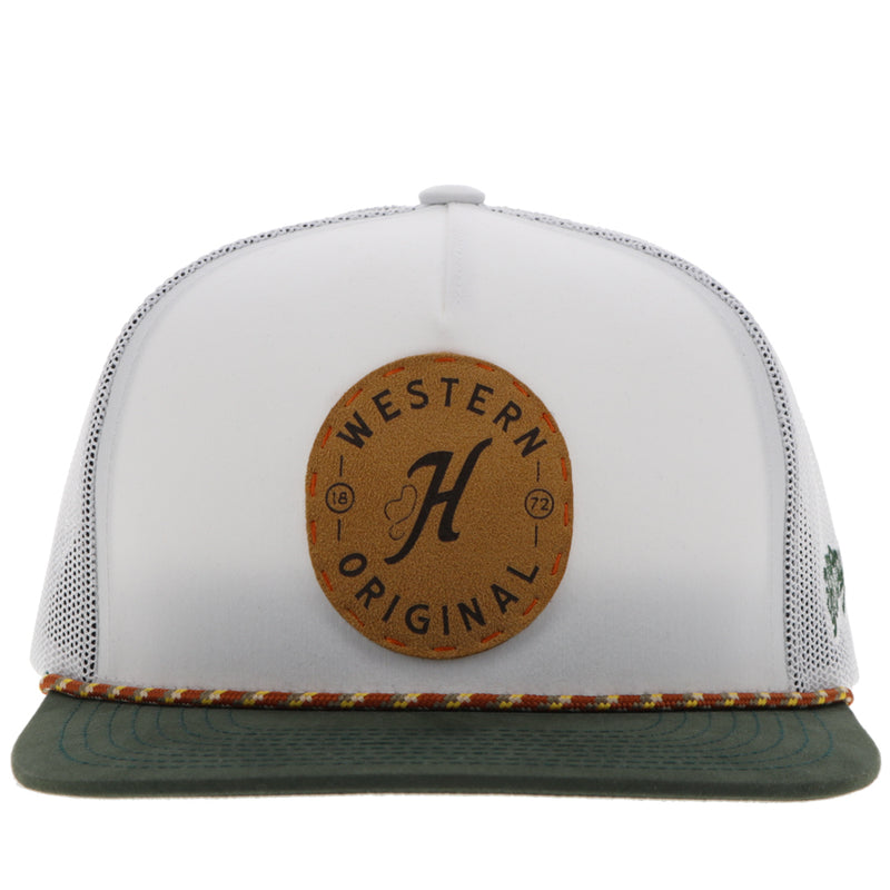 "Spur" Hat White w/Leather