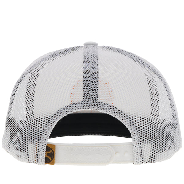 "Spur" Hat White w/Leather