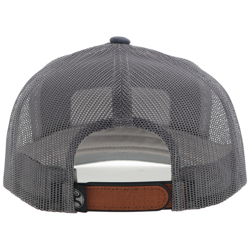 "Loop" Hooey Hat Orange/Grey w/Grey/White Rectangle Patch