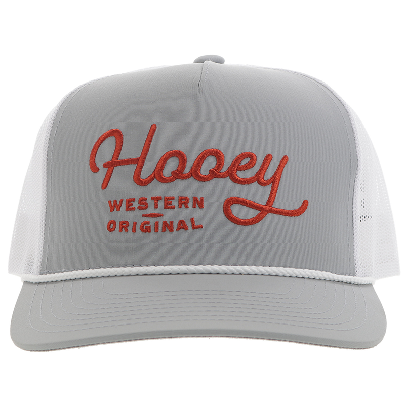 "OG" Hooey Hat Grey/White w/Orange Stitching