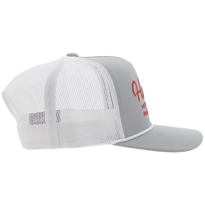 "OG" Hooey Hat Grey/White w/Orange Stitching