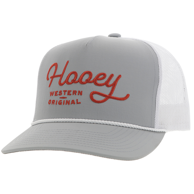 "OG" Hooey Hat Grey/White w/Orange Stitching