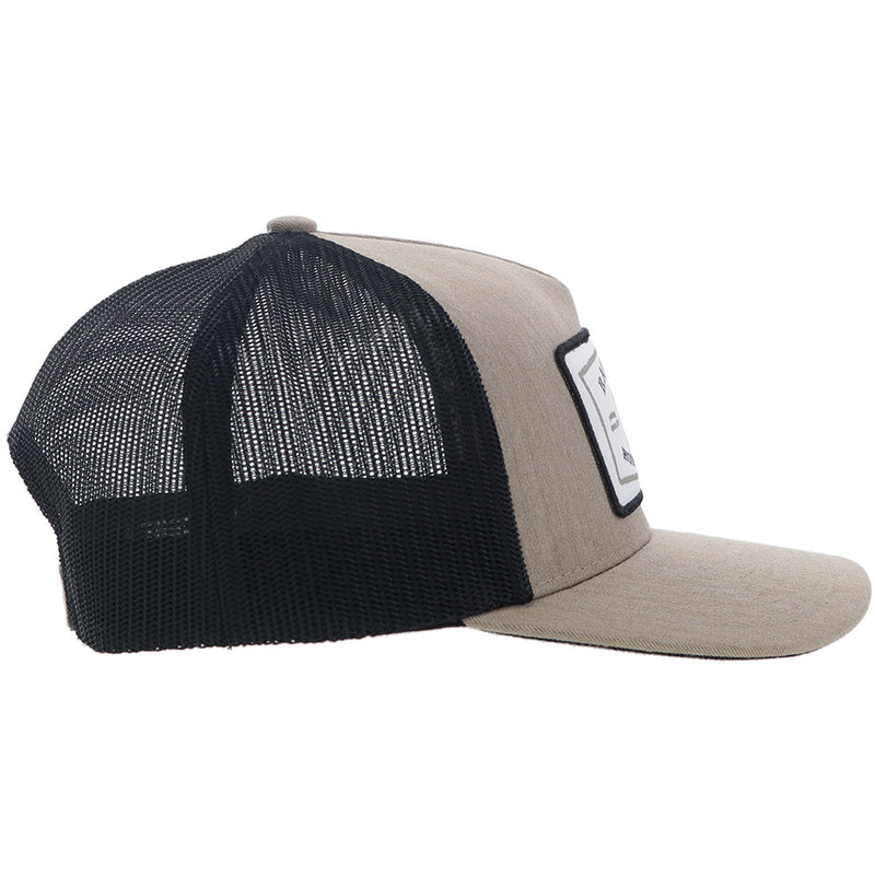 "Rank Stock" Hooey Hat Tan/Black w/White/Black Patch