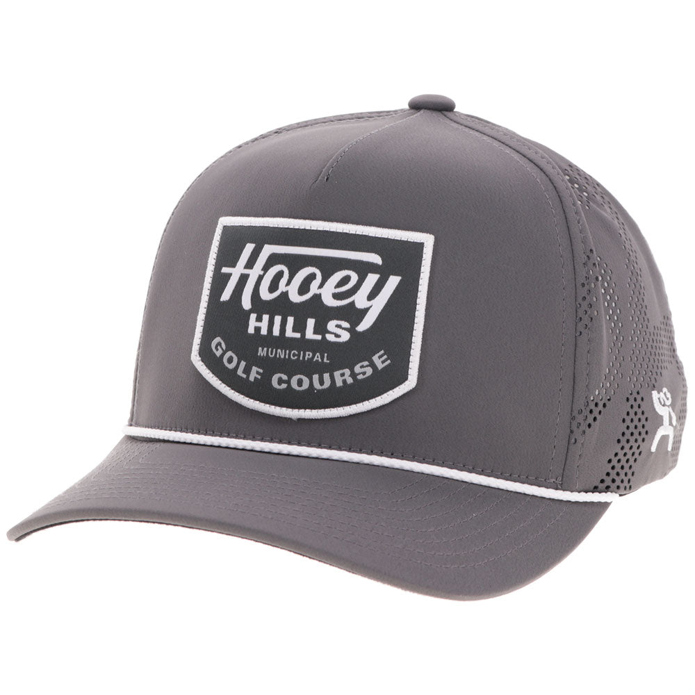 "Noonan" Cowboy Golf Hat Grey w/Black & White Patch