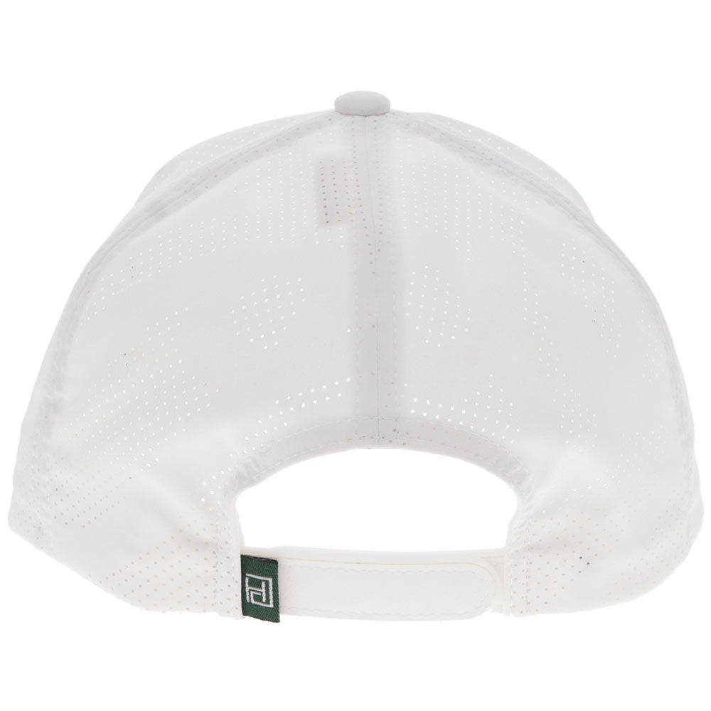 "Augusta" Hat White w/ Green Logo
