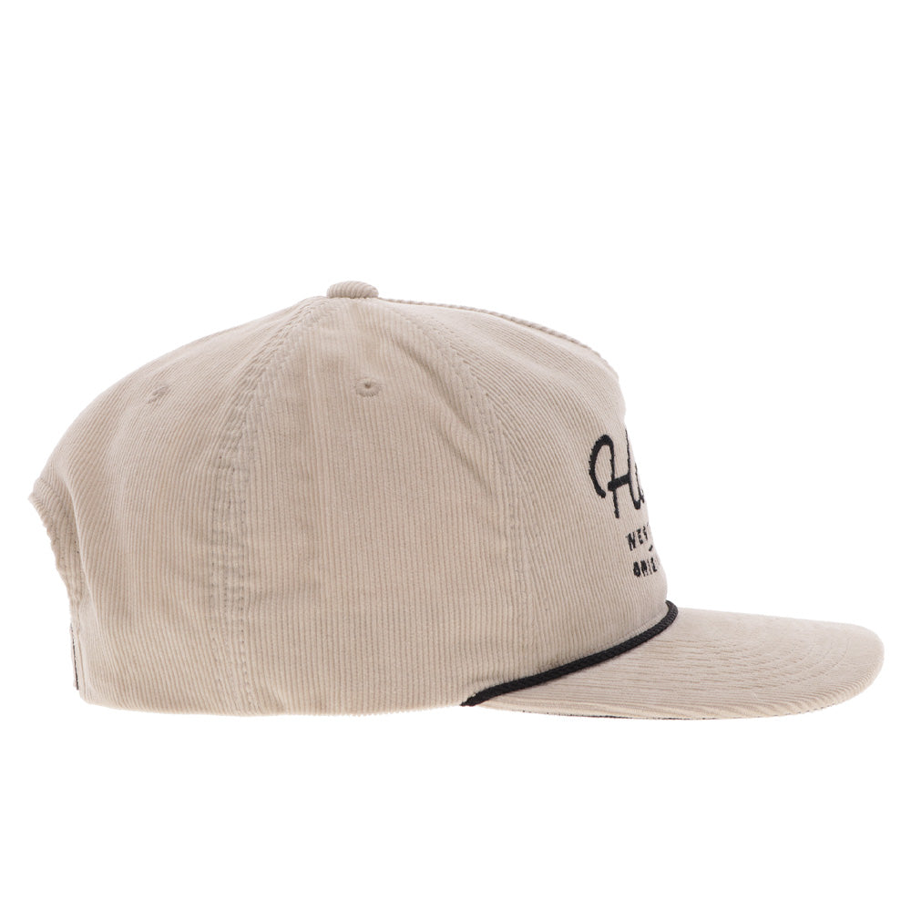 "OG" Hooey Hat Cream Corduroy w/Black Stitching