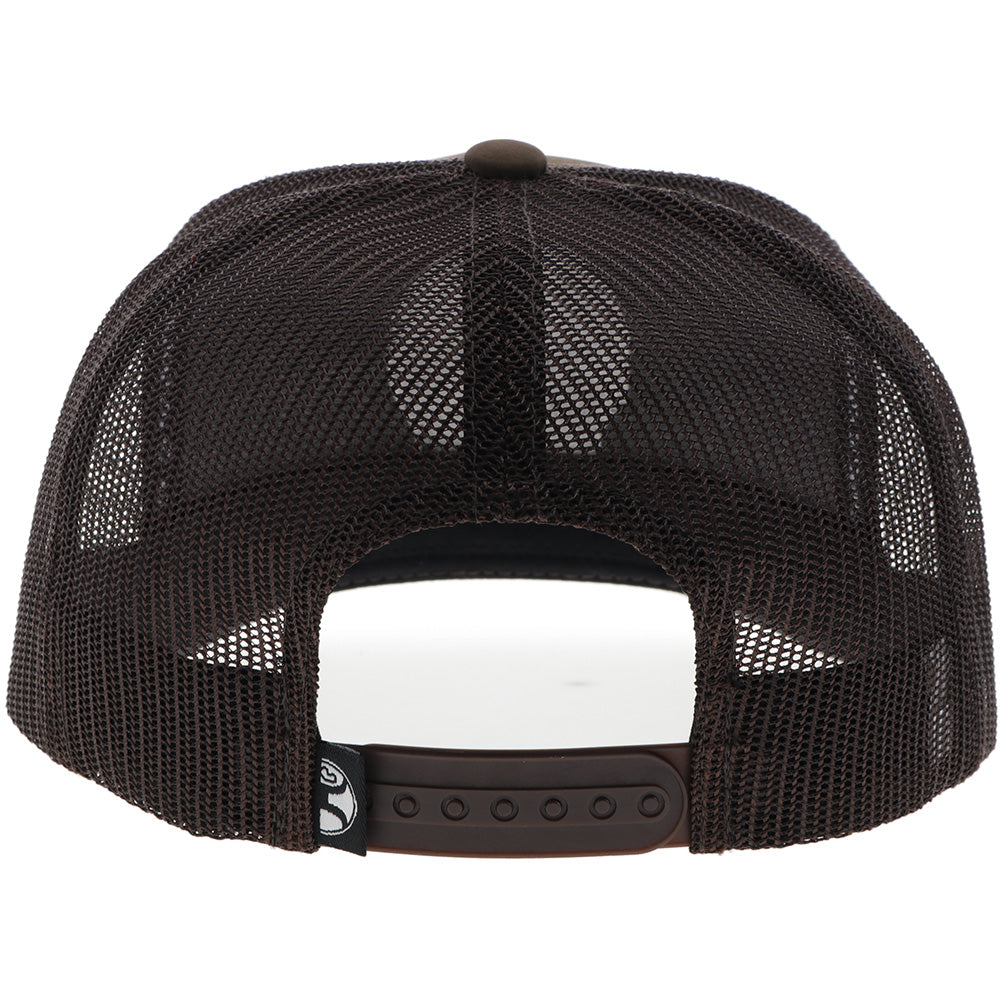 "Sage to Saddle" Hat Brown w/Black/Yellow/Red Circle Patch