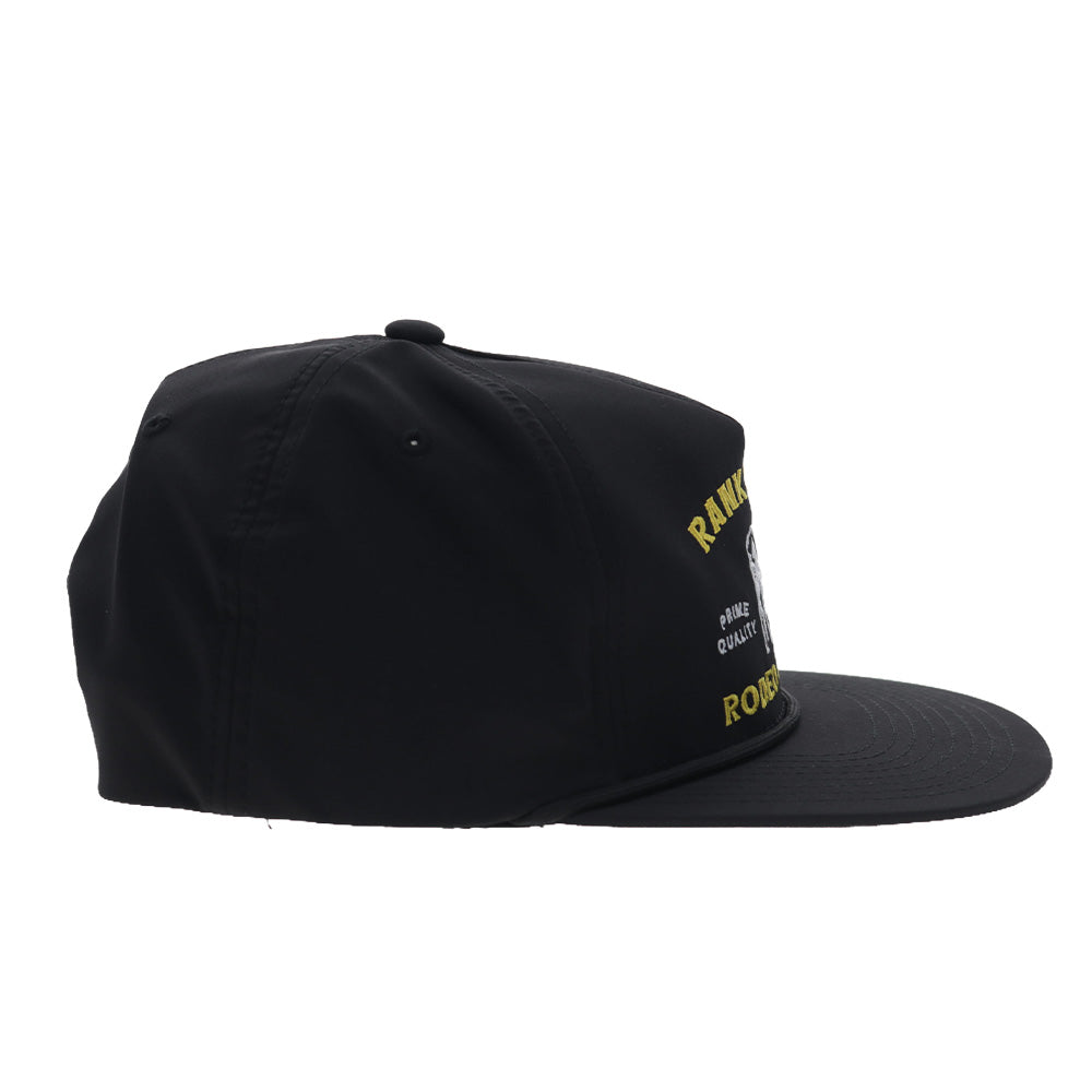 "Rank Stock" Hat Black w/Yellow & White