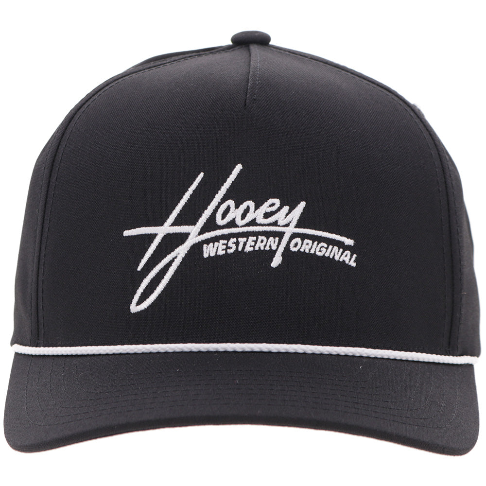 "Mark Out" Hat Black w/White Stitching