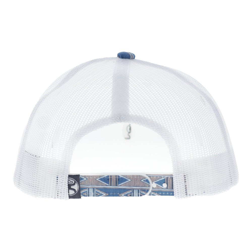 Doc 5-Panel Trucker Snapback Hat Blue/White