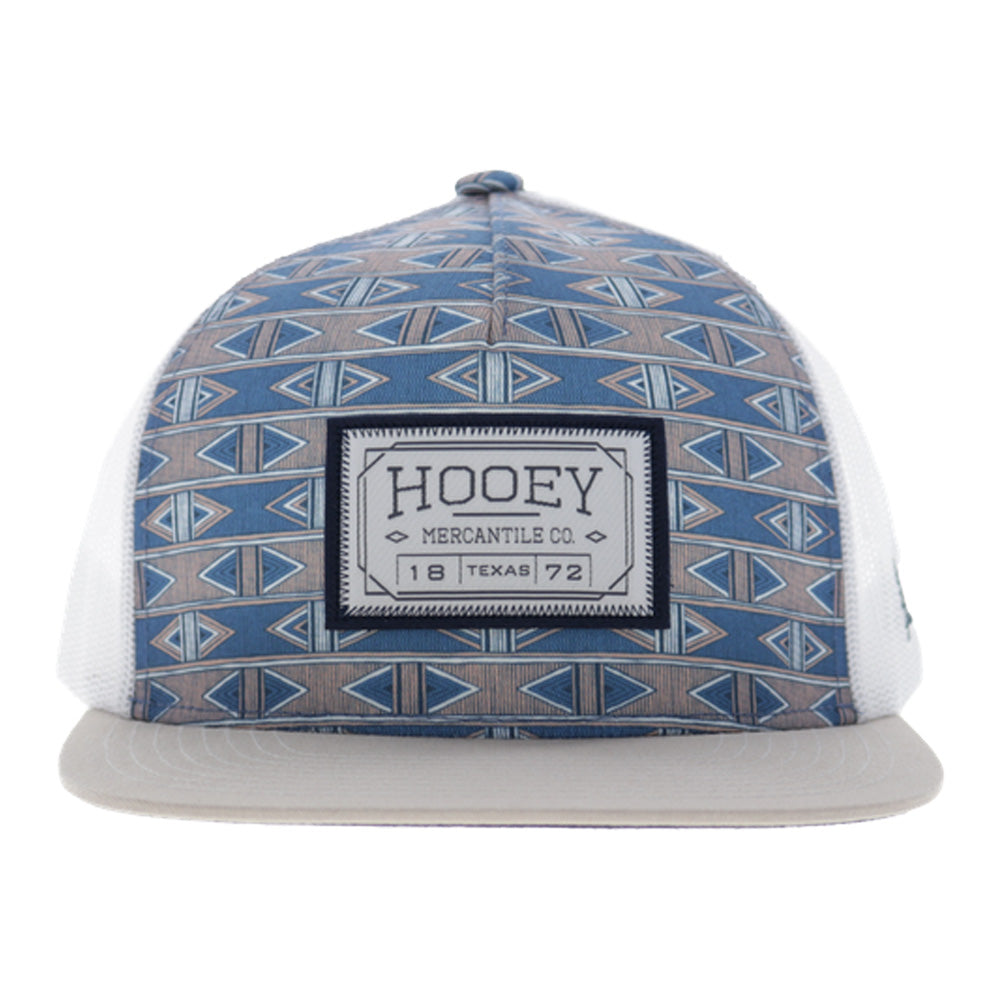 Doc 5-Panel Trucker Snapback Hat Blue/White