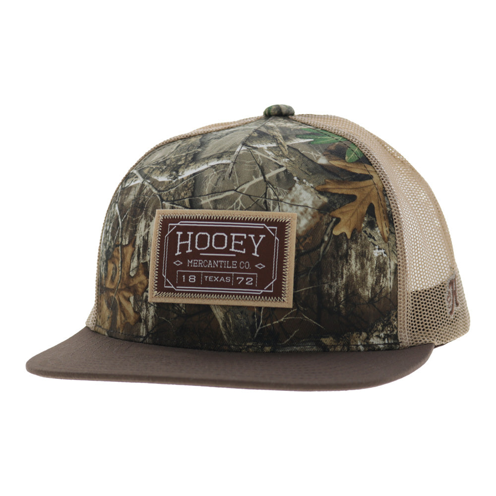 Doc 5-Panel Trucker Snapback Hat Camo/Tan