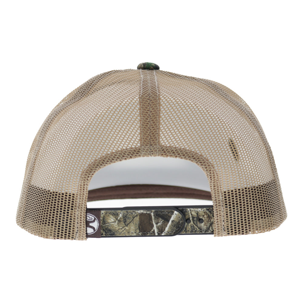 Doc 5-Panel Trucker Snapback Hat Camo/Tan