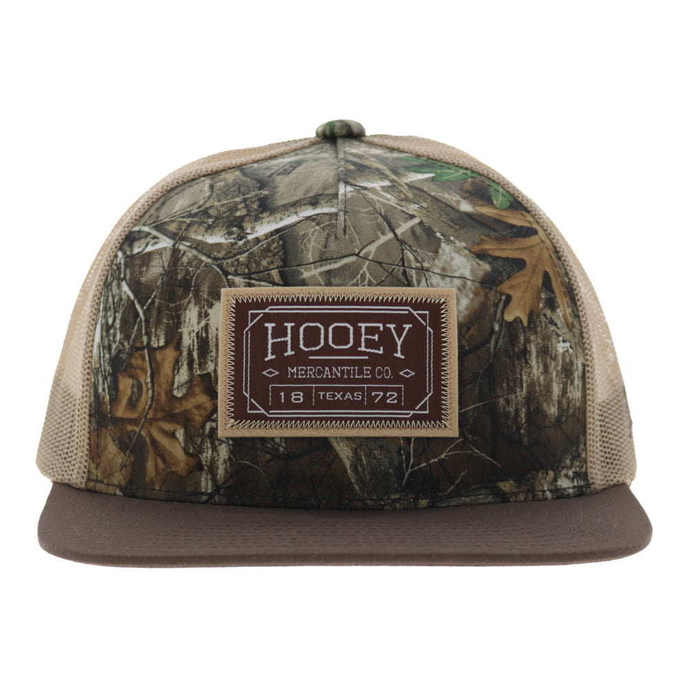 Doc 5-Panel Trucker Snapback Hat Camo/Tan