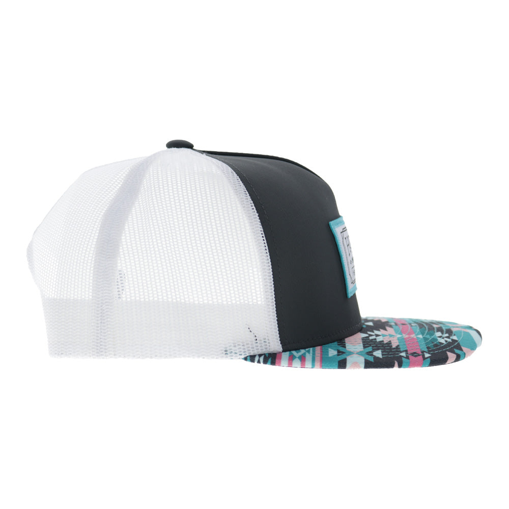 Doc 5-Panel Trucker Snapback Hat Charcoal/White