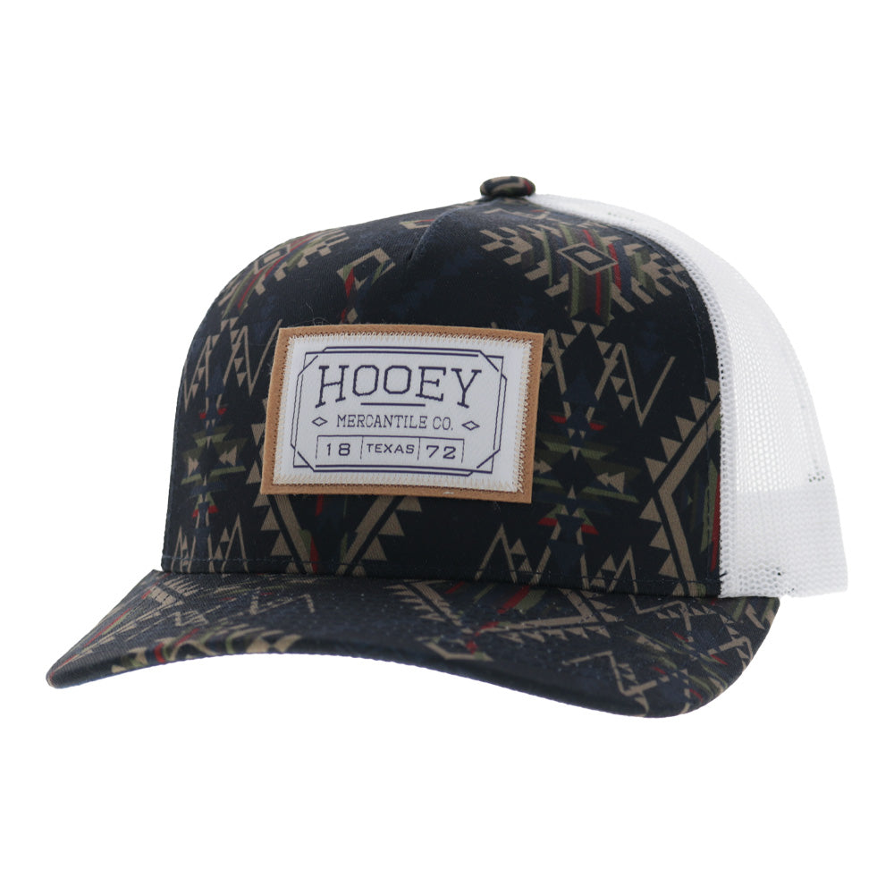 Doc 5-Panel Trucker Snapback Hat Navy/Aztec